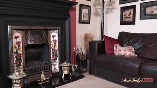 AuntJudysXXX - 47yo Curvy UK MILF Kjirsten Fucks the Fireplace Repairman