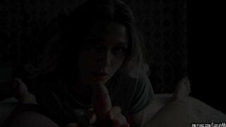 POV Babe takes DICK deep while Her Parents are away - LuxuryMur