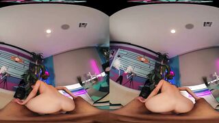 Sexy brunette with a tight body takes your dick deep in VR