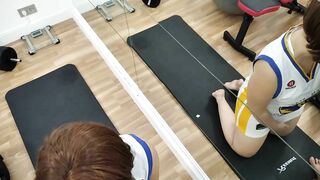 I FUCK ME AND SUCK HIS COCK IN THE UNIVERSITY GYM (PART 1)