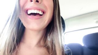 Lily masturbates in uber seduces the driver to fuck him