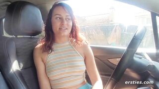 Ersties -Serina Gets Off in Her Car on a Public Street