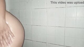 Leaked video of Teen18 Latina schoolwoman naked in heels. hidden camera in bathroom. Hidden Camera