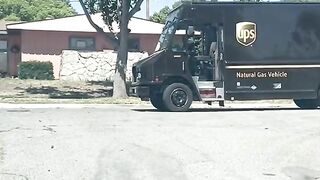 UPS Man Delivers Dick To Thick White Wife