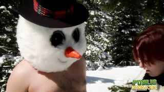 Public Handjobs Brandi de Lafey Strokes A Snowman (Sweet Candy, Sweet Candy)
