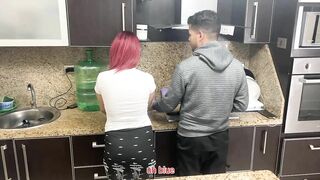 Wife and her Husband Cooking but Ops his Friend Gropes his Wife Next to the NTR Netorare NTR