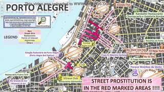 Street Prostitution Map of Porto Alegre, Brazil, with Indication where to find Streetworkers, Freelancers and Brothels. Also we show you the Bar, Nightlife and Red Light District in the City