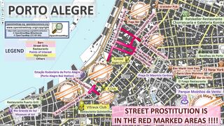 Street Prostitution Map of Porto Alegre, Brazil, with Indication where to find Streetworkers, Freelancers and Brothels. Also we show you the Bar, Nightlife and Red Light District in the City