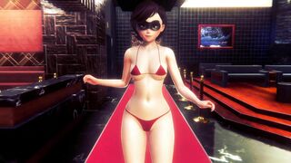 3d animation Helen Parr (The Incredibles) porn - thighjob and pov doggy hardcore fuck