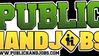 PublicHandjobs - Lucky hobo receives an outdoor handjob from Alana Summers