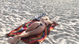 Milf didn't expect to be fucked in the ass in front of everyone on a public beach!