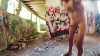 URBEX DICKFLASH: during a hard fuck urbex exploration i meet a beautiful slut who makes me cum