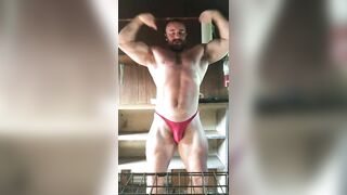 Part 1 Big Bodybuilder Skimpy Posing Shorts Sweaty Posing OnlyfansBeefBeast Musclebear Hot Sexy Hung