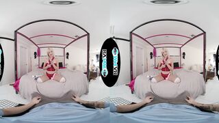 WETVR - First VR Creampie Porn With Toy Using Blonde Jessie Saint