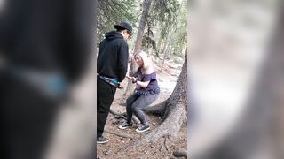 Giving my girl hard back shots in public Forest