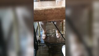 Can I touch your pussy under table in restaurant stepmom ???