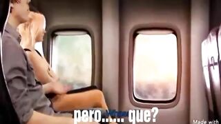 se la chupa en el avion