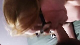 Beautiful Redhead Bbw Sucking Dick