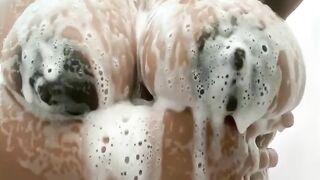 Huge Natural Soapy Boobs