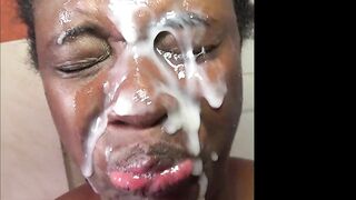 whores drenched plastered soaked with a massive facial