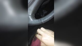 Rubbing one out while in parking lot