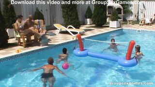 Hardcore Group Sex Pool Games