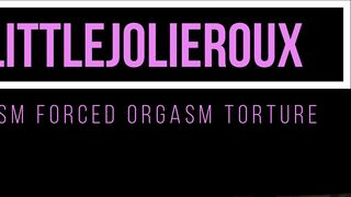 BDSM forced orgasm torture