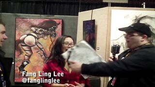 Fang Ling Lee with Jiggy Jaguar Exxxotica Expo 2018 Denver co