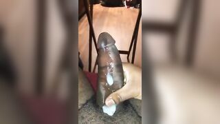 Dripping cumshot