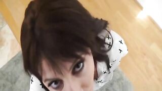 Pov stepdaughter sucks dick