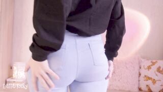 Ripped jeans fat ass step sis anal fuck