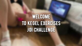 Edging JOI with Kegel exercises metronome
