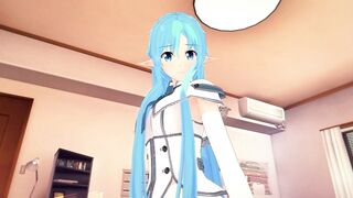 (3D Hentai)(Sword Art Online) Sex with Asuna