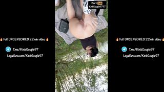 Italian teen went to a public park, suck and blow big cock until she eats all the cum ????