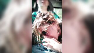 Cum hater gives blowjob in car and gets pissed off: "Don't film me!! I'm afraid you'll upload this video to Xhamster!!!"