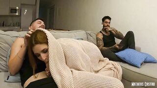 He invited his Friend Voyer to fuck his Naughty Wife - Over Onhell's First Threesome and DP