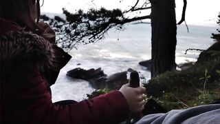 PUBLIC BLOWJOB WITH SEA VIEWS :) !! QUICK, COME SOMEONE&#'S COMING !!!