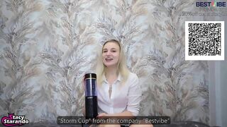 My stepbrother often jerks off, but I work at Bestvibe and helped him try out a new Storm Cup toy.