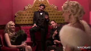 WHORNY FILMS The great orgy glamour babes in lingerie getting wild in the bar