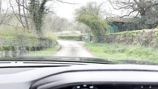 Dogging with a British countryside whore.