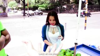 CARNE DEL MERCADO - Perfect Latina Melissa Lujan Gets Cum In Her Pretty Mouth Full Scene