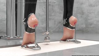 Extreme Metal Heel 3D BDSM Animation