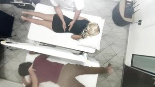 Couples Massages Recorded as the Wife is Fucked Next to Her Husband