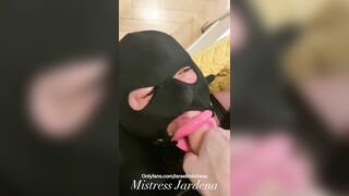 Extreme deepthroat session for sissy slut with Mistress. Full video on my Onlyfans ( link in bio)