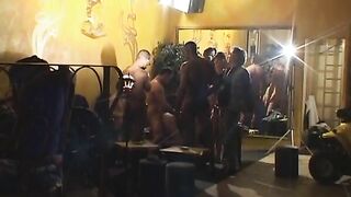 Behind the scenes: Sexy French blonde having her first ever gangbang