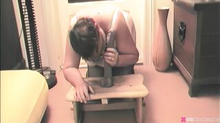 65 Year Old Granny Is Ratty And Makes It Herself With The Dildo - Retro