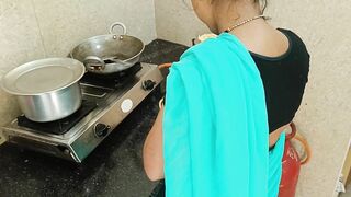 cute saree bhabhi gets naughty with her devar for rough and hard anal sex after ice massage on her back in Hindi