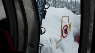 Public Anal sex in ski lift. Minus 20 degrees in winter!