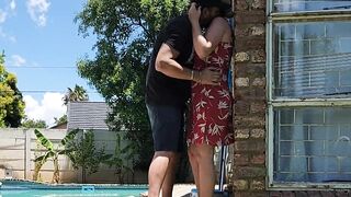 I almost fucked the neighbours wife when i helped her with the swimming pool