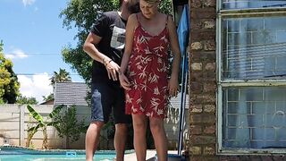 I almost fucked the neighbours wife when i helped her with the swimming pool